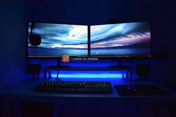 27-inch widescreen monitor, clean bezel