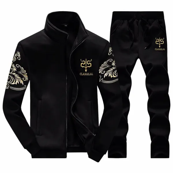 Men Long Sleeve Sweater Set