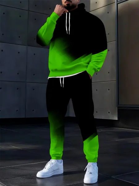 TWO -PIECES MEN HOODIE