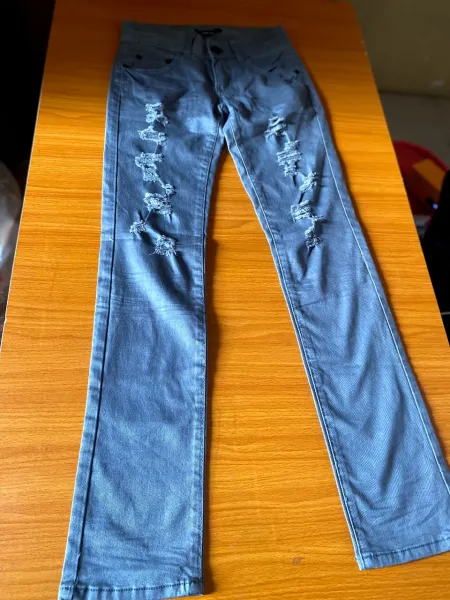 Children jeans grey age 8/9