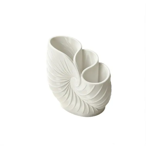 Small Multipurpose 3d conch toothbrush holder