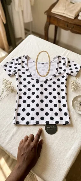 Children poka dots top